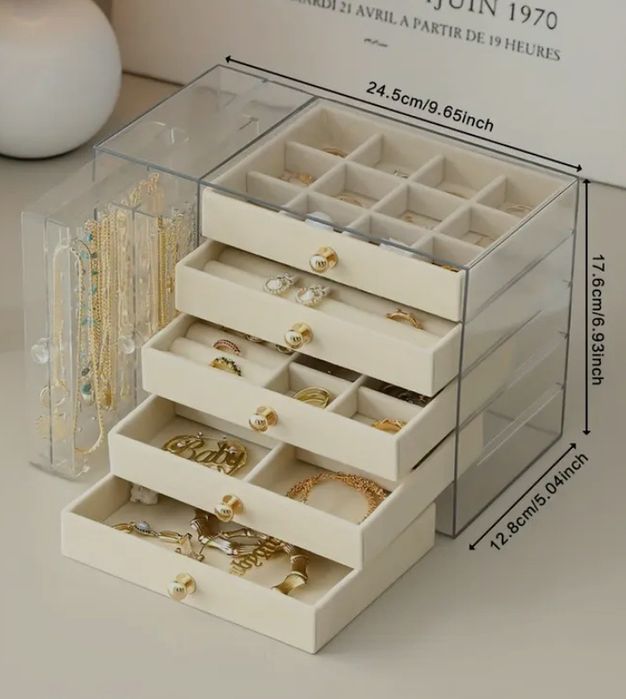 Акриловий органайзер для прикрас, 7-ми ярусний