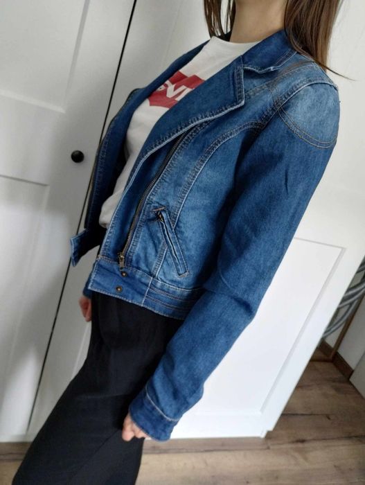 Kurtka jeansowa niebieska