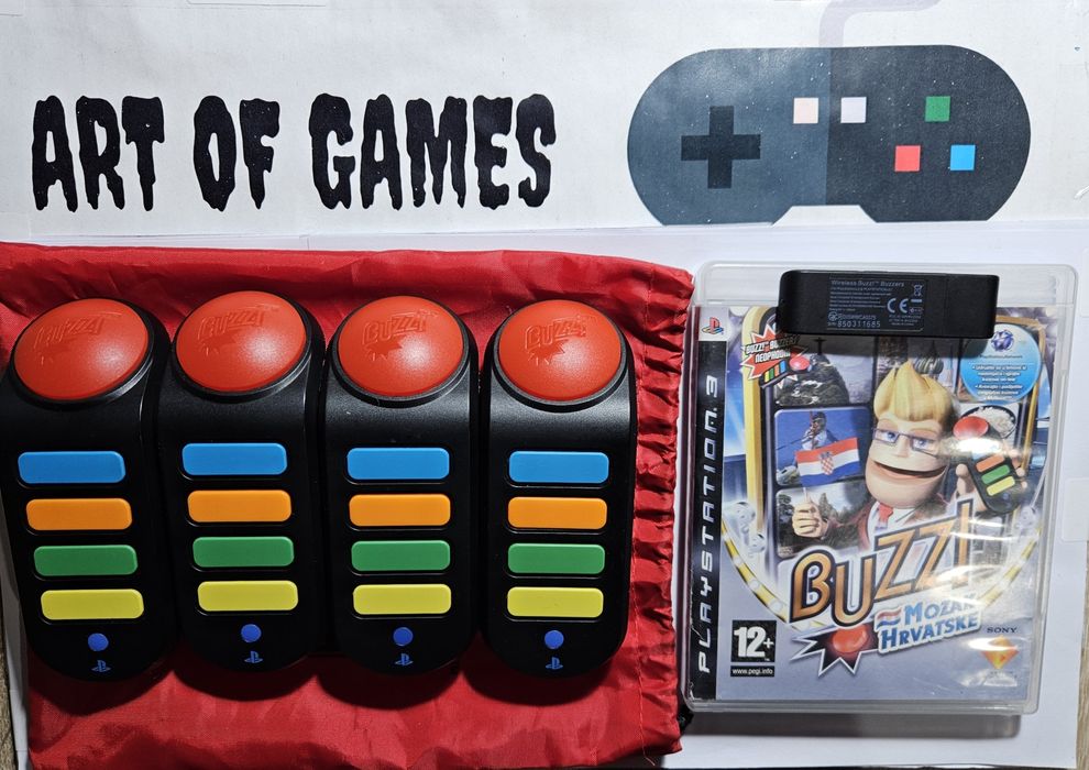 Buzz Quiz Polskie Łamigłówki PL Ps3 Buzzery Brzęczki Playstation 3