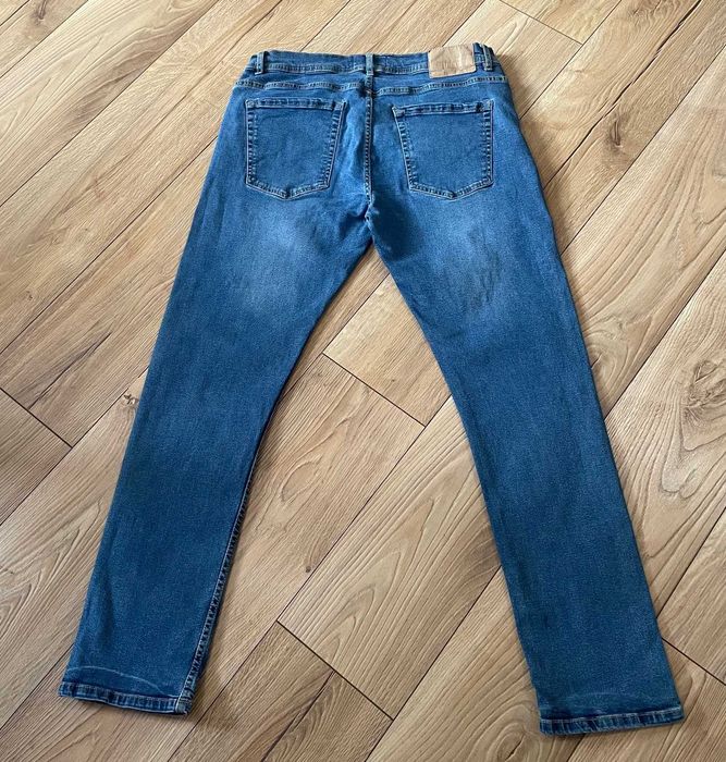 Spodnie męskie dżinsy elast TheTeeShoppen W34/L32 nieb 45zł