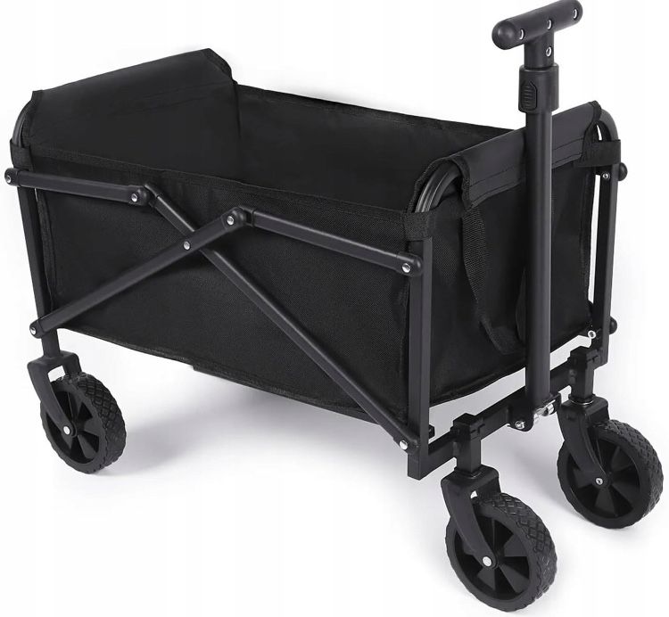 Kompaktowy składany wózek transportowy ogrodowy plażowy