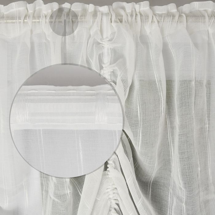 Fajna regulowana firanka BOHO z frędzelkami