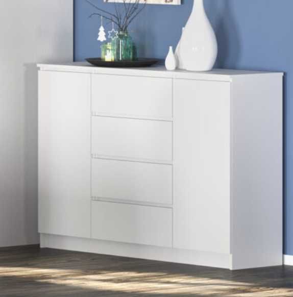 Новий Бруклін комод ш 1384 г400 в986 2д4ш колір білий