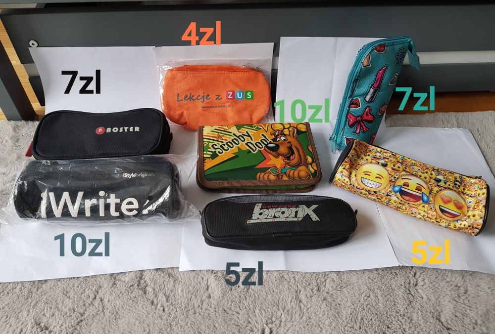 Piórnik piórniki rozkładane na przybory szkolne