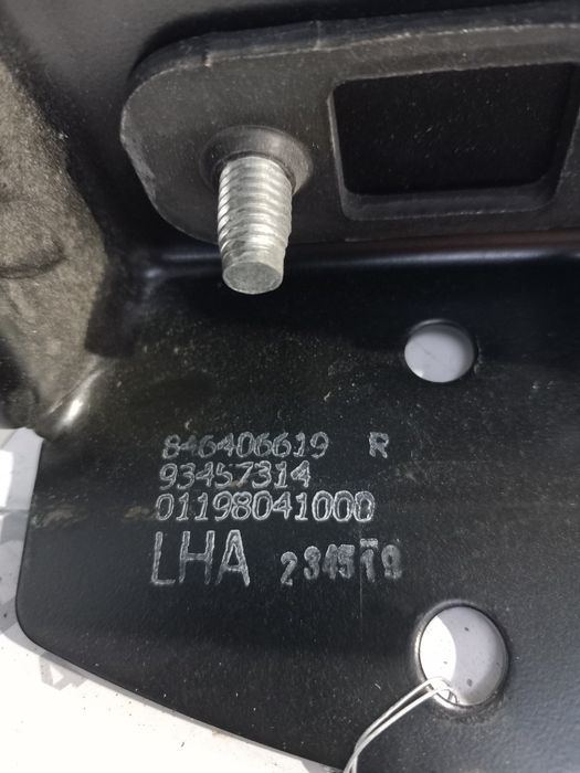 Puxador porta interior traseiro direito Fiat Talento Renault Trafic