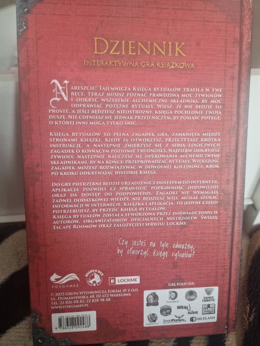 Dziennik: Księga rytuałów - interaktywna gra książkowa