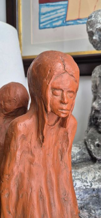 Christian Leroy Ekspresjonistyczna aukcyjna rzeźba z terakoty unikat