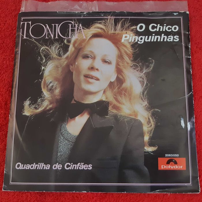 Disco Vinil Single Tonicha - O Chico Pinguinhas / Quadrilha de Cinfães