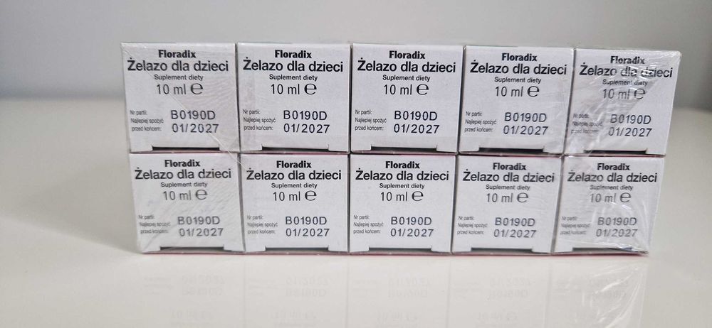 Floradix Żelazo dla dzieci 10 ml x 10 (1 pakiet - 100 ml)