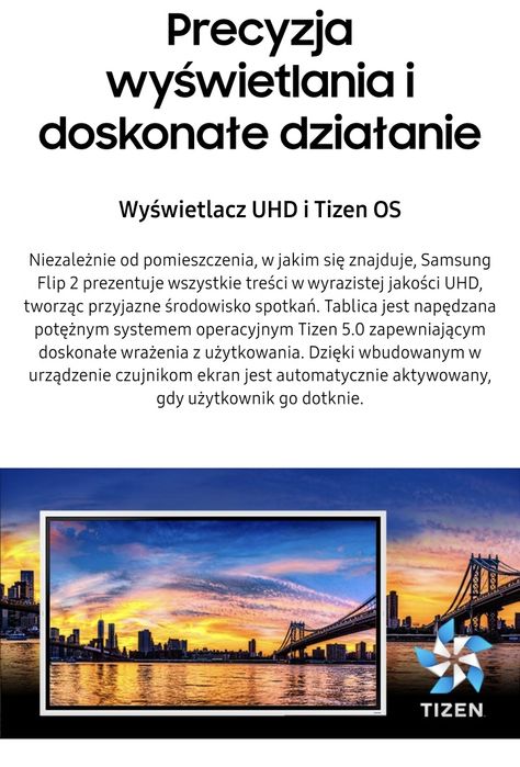 Monitor dotykowy Flipchart Samsung Flip WM55R