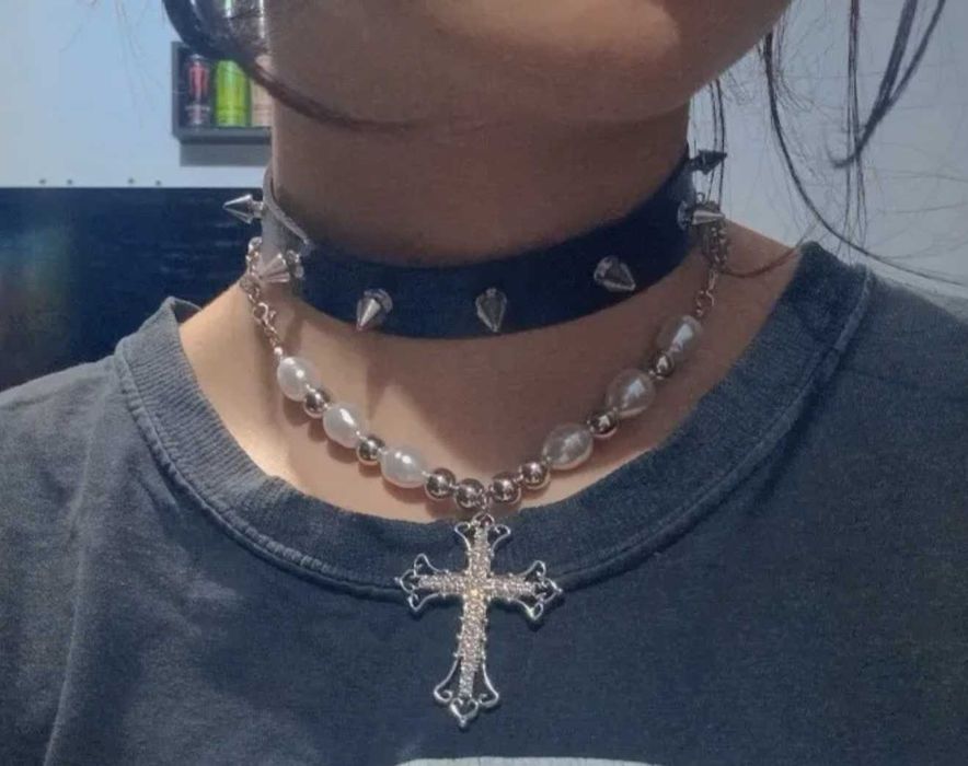 Чокер кожаный с шипами, ошейник, сексуальное белье, еротична білизна