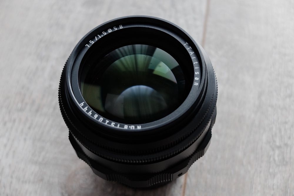 Ttartisan 75mm F1.5 NIKON F nieskończoność