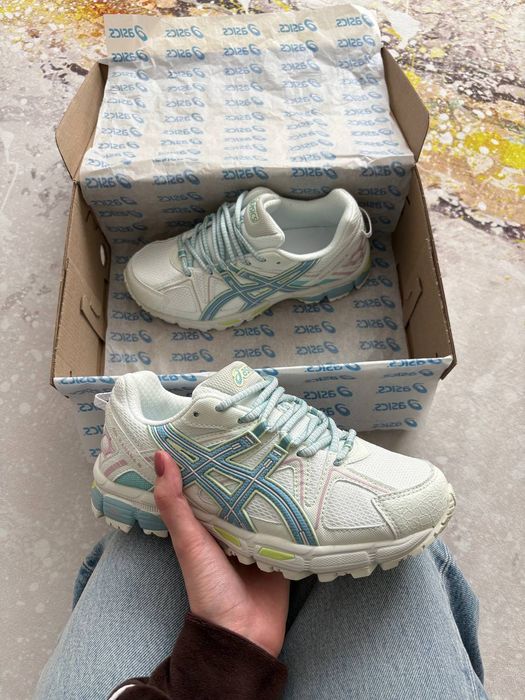 Кросівки Кроссовки Asics Gel-Kahana 8 White Turquoise Blue Белый Синий Білий Синій Кросовки демісезон