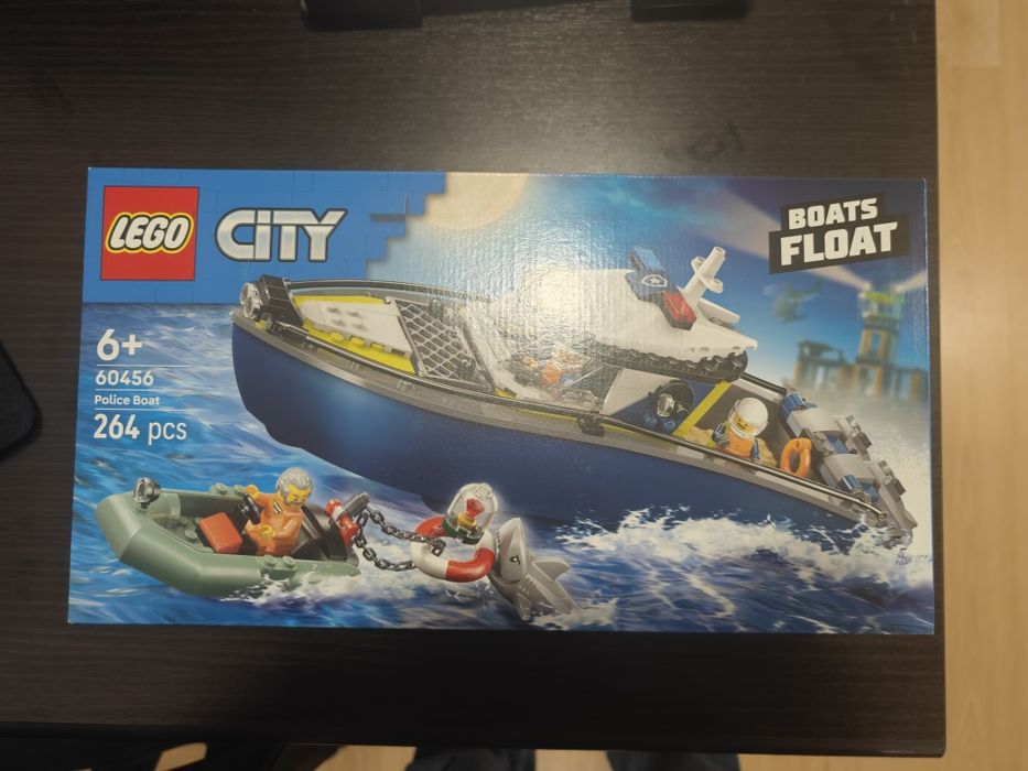 LEGO City Barco Policia Novo