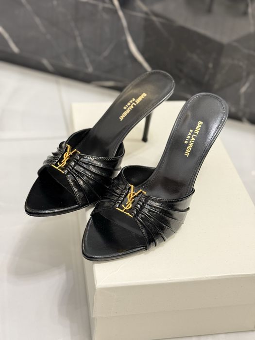 Szpilki ysl black leather
