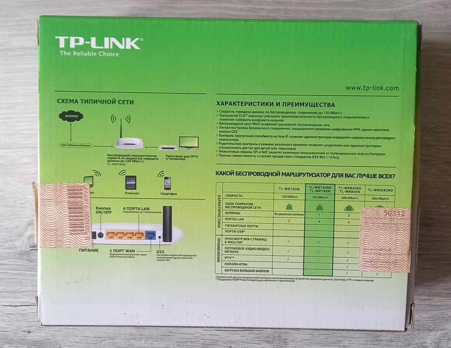Маршрутизатор роутер TP-LINK