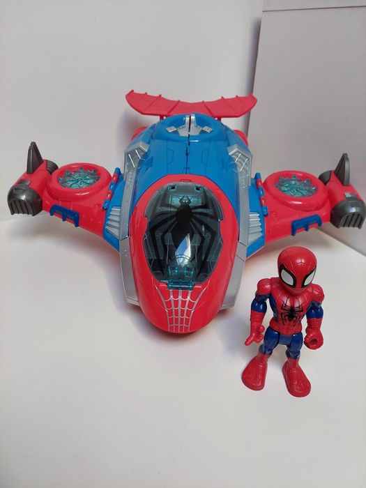 Heróis Marvel Super Hero Adventures Spider-Man Jetquarters