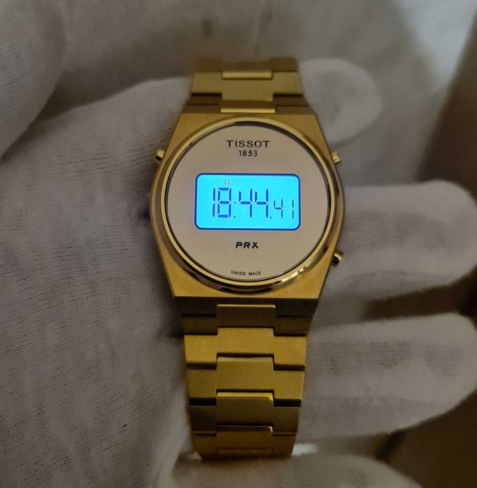 Чоловічий годинник Tissot PRX Digital T137.463.33.020.00 Swiss 100m 40