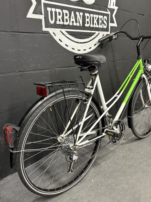 Rower miejski dwururka LEKKI Retro 21 biegów Damski 53 cm Urban Bikes