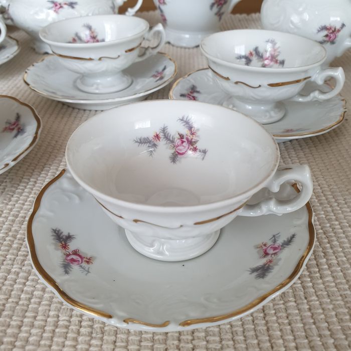 Stara porcelana Wałbrzych serwis do kawy