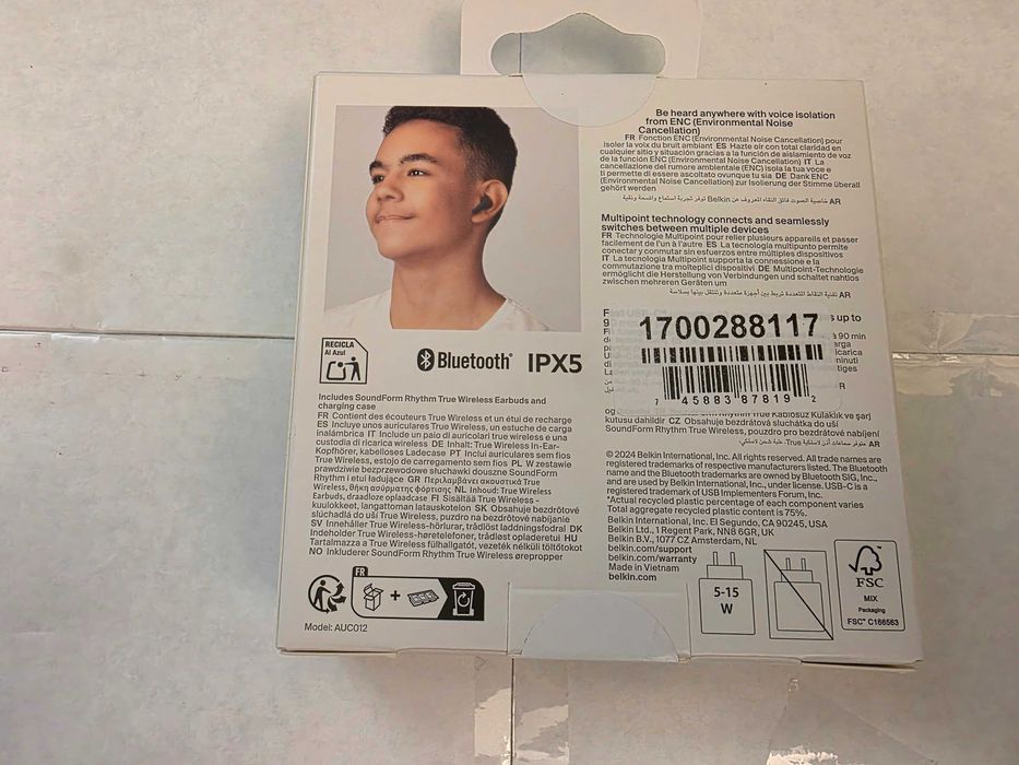 Fones Wireless pods In Ear Belkin Soundform