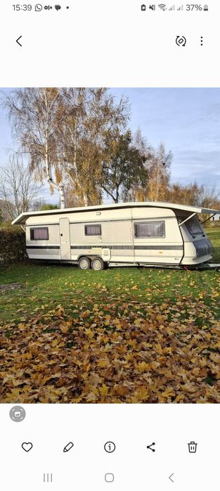 Domek letniskowy przyczepa kempingowa XXl zadbana 7.5m