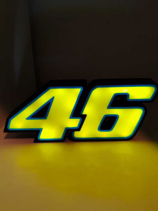 Luminária Valentino Rossi Il Dottore moto gp