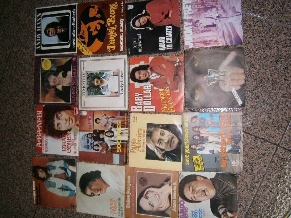singles e LP antigos em vinil