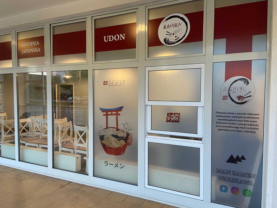 Oklejanie Wyklejanie witryn sklepowych szyb + druk, Warszawa i okolice