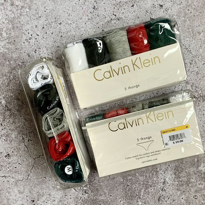 Calvin Klein/Стрінги/Бікіні/5шт,3 шт/Оригінал100%.РазмірS,M