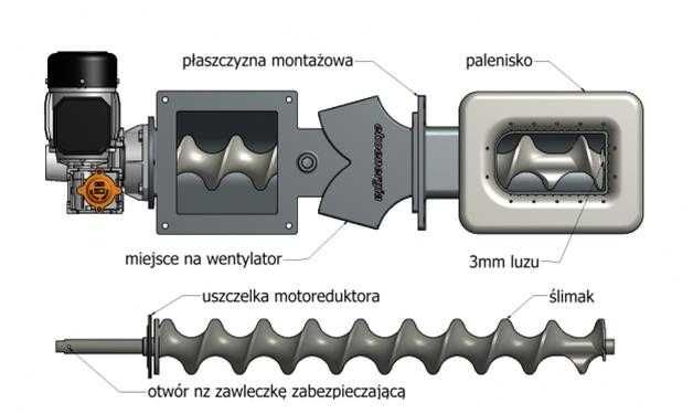 Kocioł piec na EKOGROSZEK DREWNO 15-50 kW 5 KLASA Adamkiewicz Pleszew