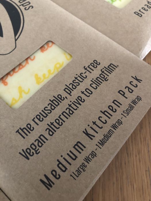 Wraps para comida reutilizáveis vegan