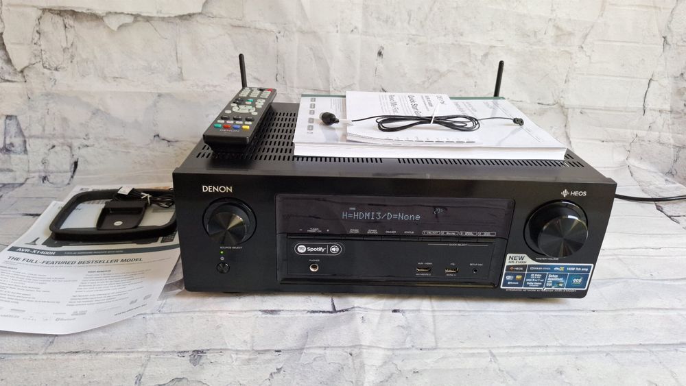 7.2 Denon AVR-X1400 Wi-Fi BT Heos Airplay 4k60p Net Radio  Hi-res