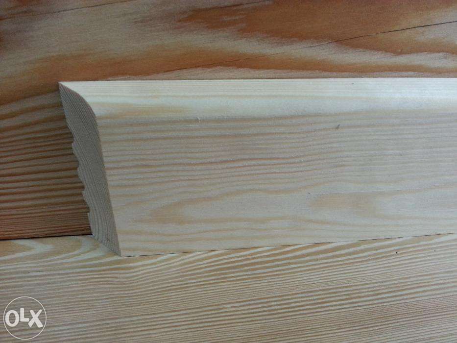 Listwy podłogowe 18x95 mm szerokie cokół  plintus gładki  drewniane