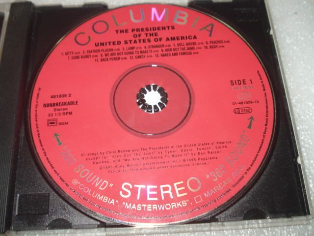 CD Musica The Presidents Of The United States Of America 1995