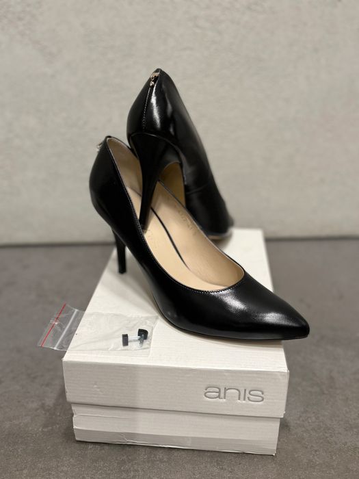 Buty Anis szpilki skórzane