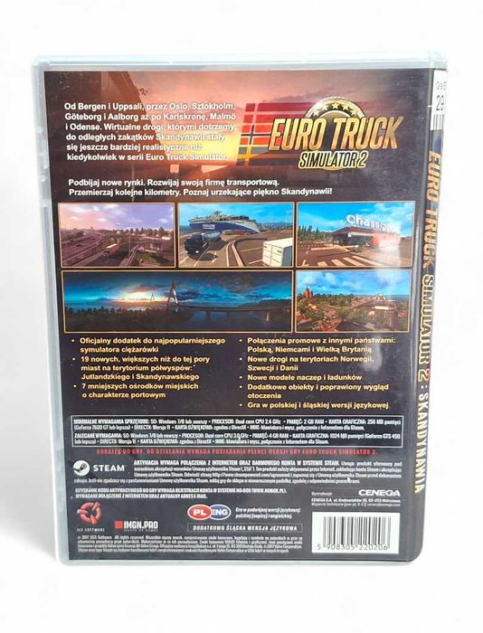 Dodatek Skandynawia do gry Euro Truck Simulator 2 PC