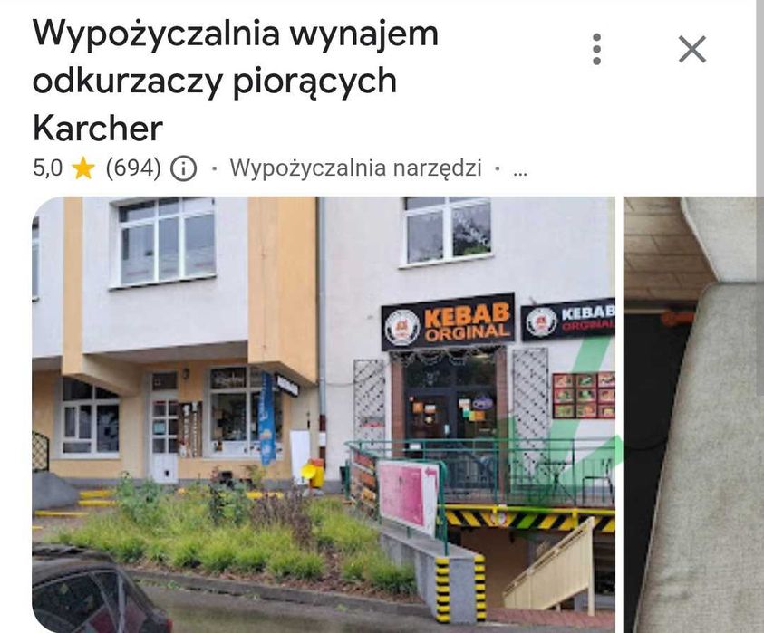 Odkurzacz piorący wynajem 89 zł. Dużo profesjonalnej chemii gratis.