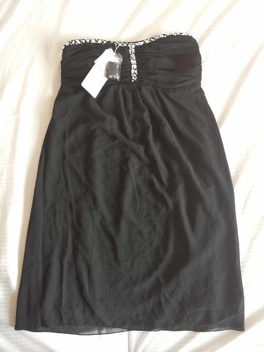 Sukienka z cyrkoniami Vila Galen roz. L 75cm Czarna Zamek Nowa