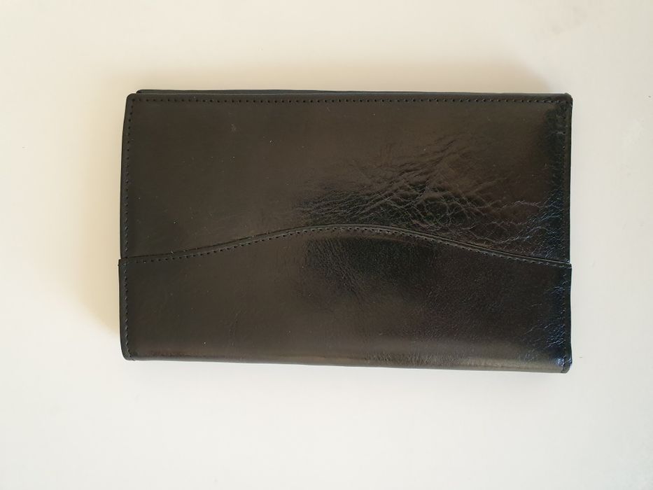 carteira de homem em pele preta