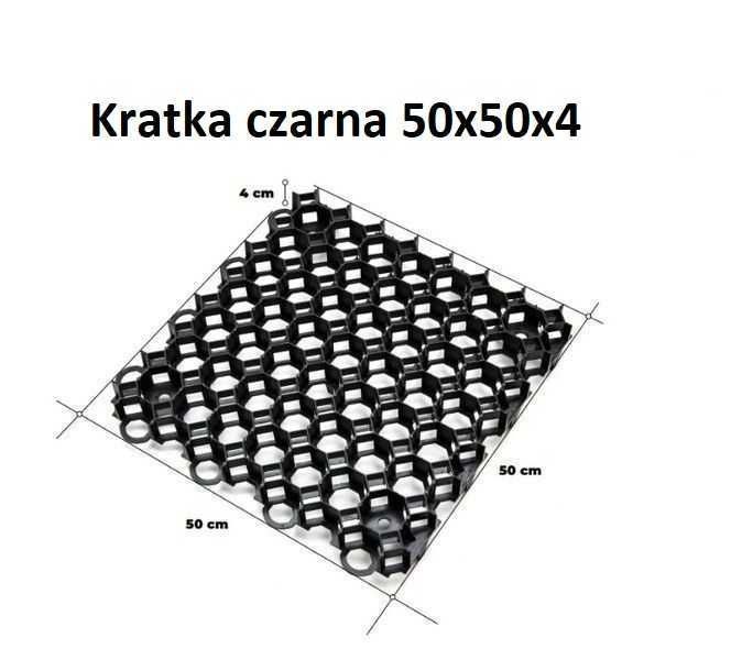 Kratka Trawnikowa Parkingowa  50x50X4 cm GEOKRATA MOCNA AŻUR VAT