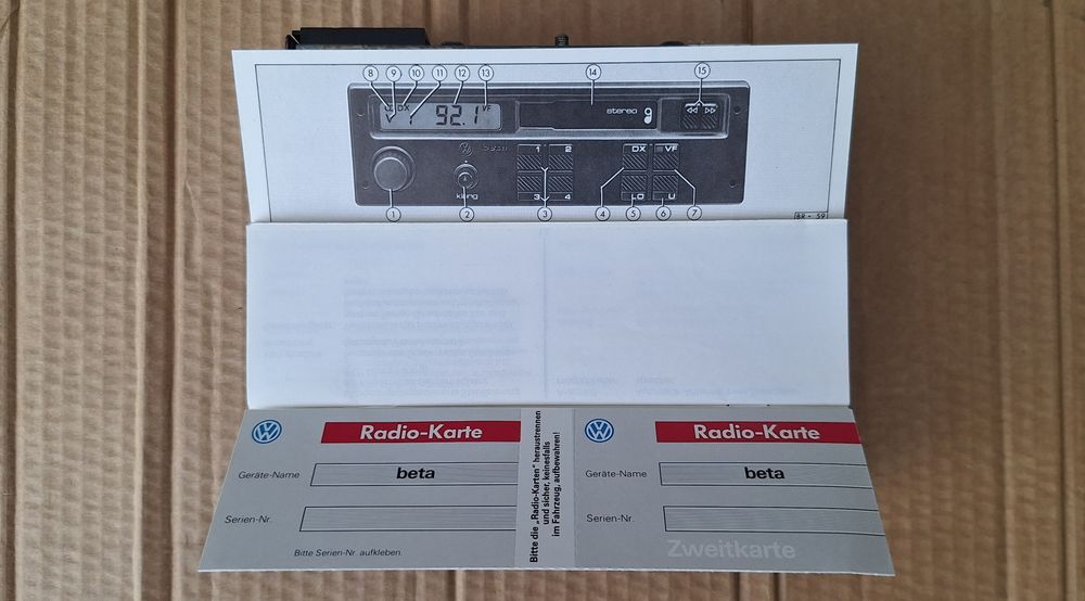 Autoradio VW Beta 2 Golf