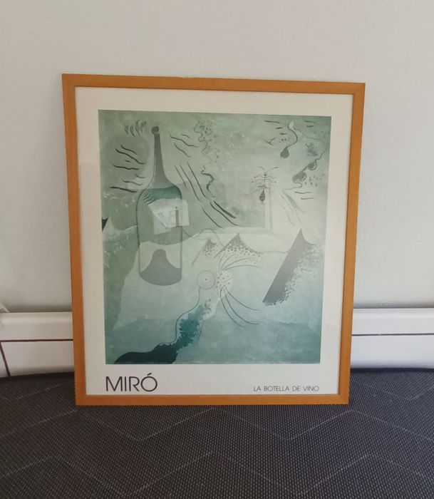 Litografia "La Botella de Vino" 1924- Miró