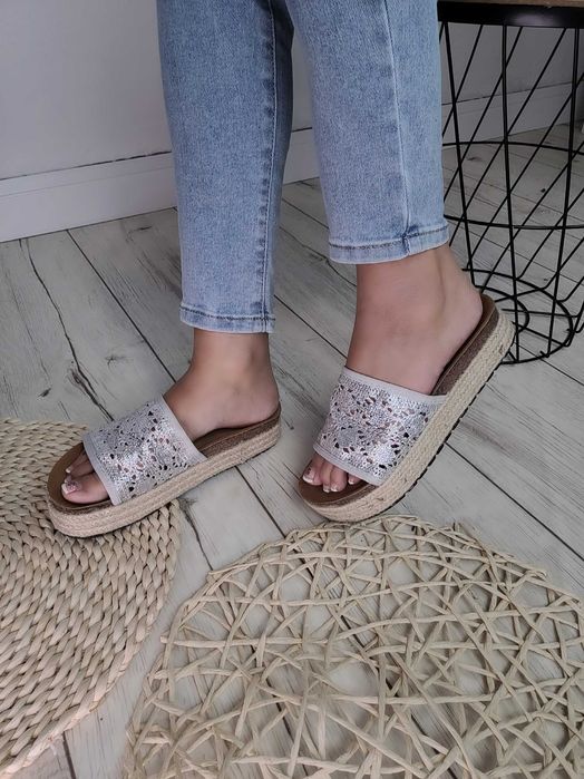 Klapki rozm 35-41 espadryle sandały damskie TU KUPUJESZ ROZMIAR 38