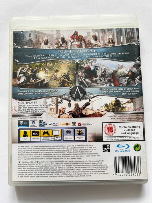 Assassins Creed Brotherhood PS3