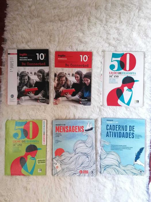 Vários livros escolares em excelente estado