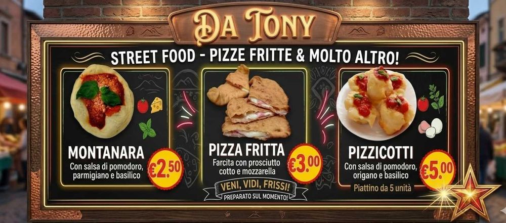 Da Tony - Pizzas, calzones e culinária italiana a domicilio!