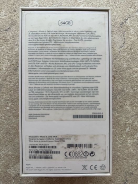 iPhone 6 64GB Gold — Ідеальна класика ! З коробкою. Без зарядки