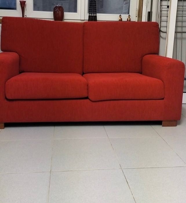 Sofa 2 pessoas vermelho