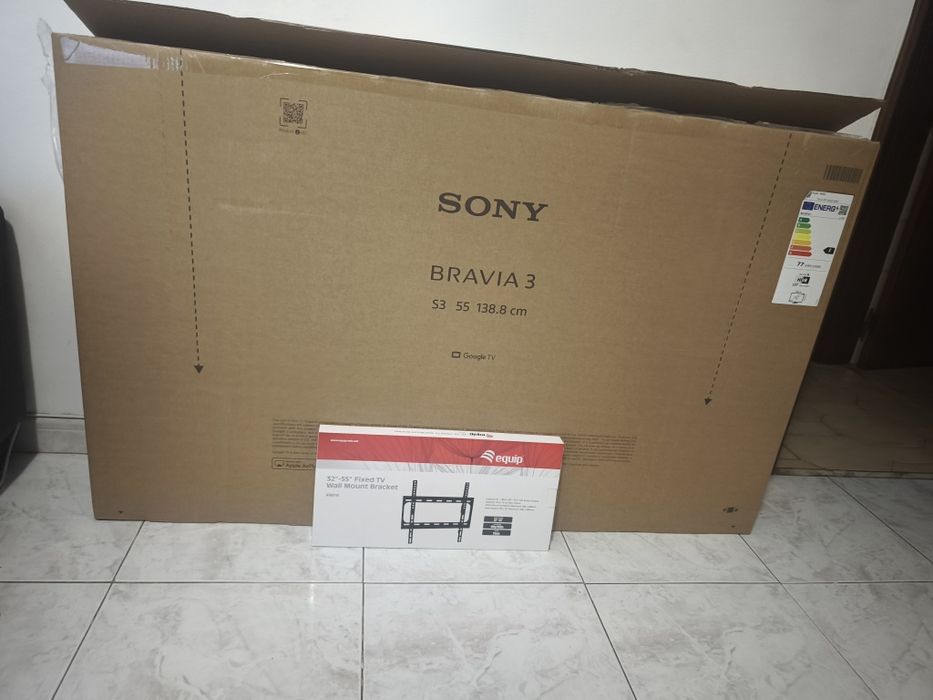 TV Sony Bravia LED 55 4K HDR 2026 + Oferta Suporte de Parede (Fixo) - NOVA NUNCA USADA